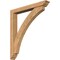 Ekena Millwork Thorton Traditional Smooth Bracket w/ Offset Brace, Western Red Cedar, 5 1/2"W x 40"D x 44"H BKT0604X40X44THR01SWR - alternate 1
